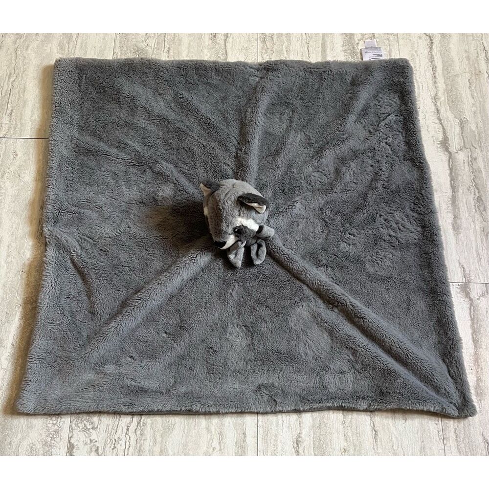 Large racoon gray‎ lovey Costco little miracles 2018 28x28" blanket